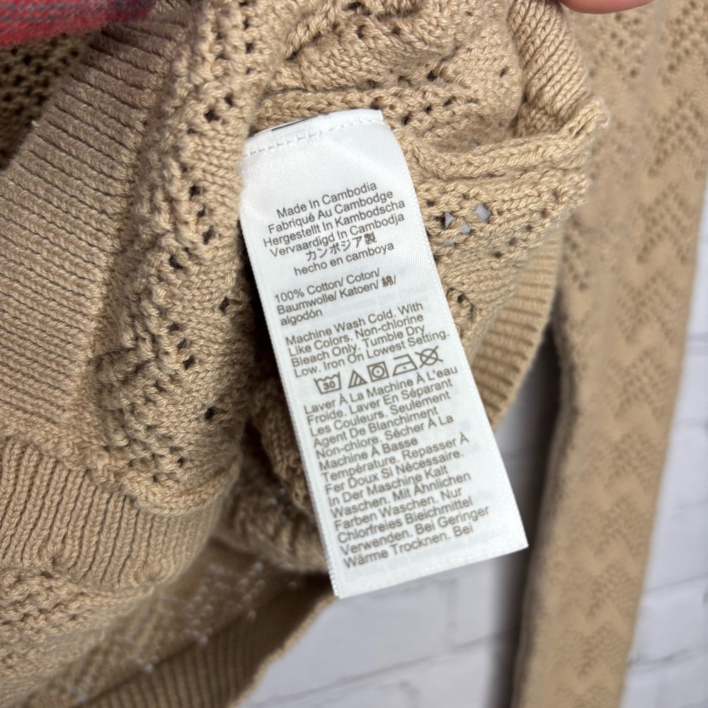 J. Crew Scalloped pointelle cardigan sweater - Picture 5 of 6
